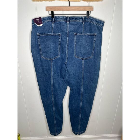 Ava & Viv High Rise Relaxed Fit Wide Leg Jeans Plus Size 26 Denim - Picture 8 of 14